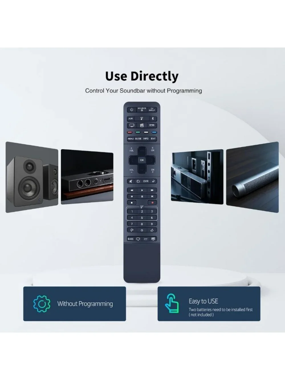 Universal Replacement Remote for Hi-Fi Soundbar, Compatible with SoundTouch 300